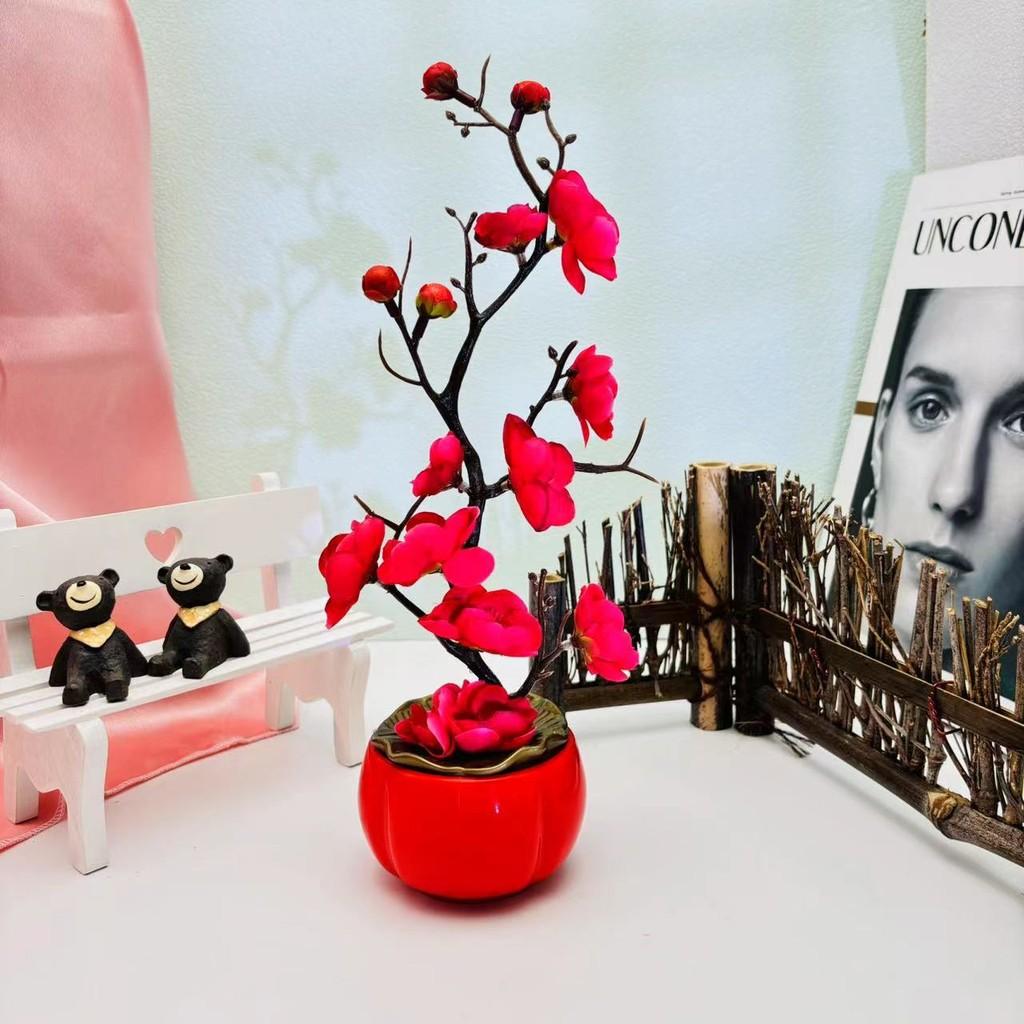 Winter Sweet Bonsai Home Decoration Artificial Flower Bonsai Ornament Landscape
