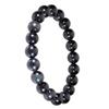 Gin No 10mm Obsidian Bead Approximately 19cm Long LL Obsidian Natural Stone Prayer Power Simple [Shinjuku Kura] Bracelet, (Men's L, Women's Size),