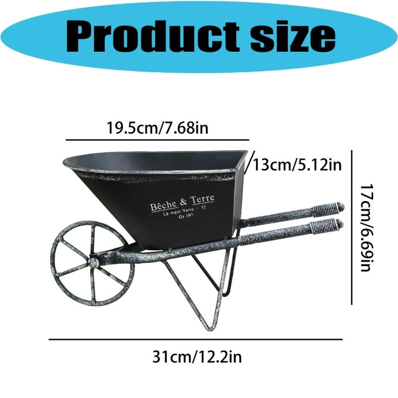 Antique Iron Metal Flowerpot Weather Resistant Iron Planter Flower Container For Balcony Garden Indoor and Outdoor Use