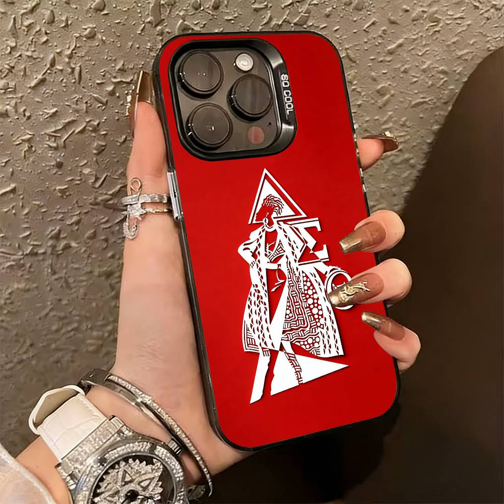 D-delta S-sigma Theta Phone Case For iPhone 17,16,15,14,13,12,11 Plus,Pro Max,XS,Colorful Silver Phone case Funda Cover