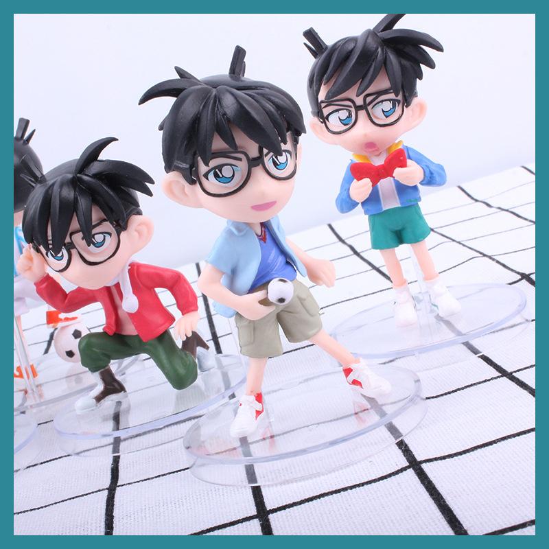 5pcs/set Anime Detective Conan Model Figure Toys