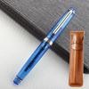 JinHao 82 Fountain Pen Transparent Fluorescent Blue Ink Pen  EF F M Nib Business Stationery Office School Supplies Pens
