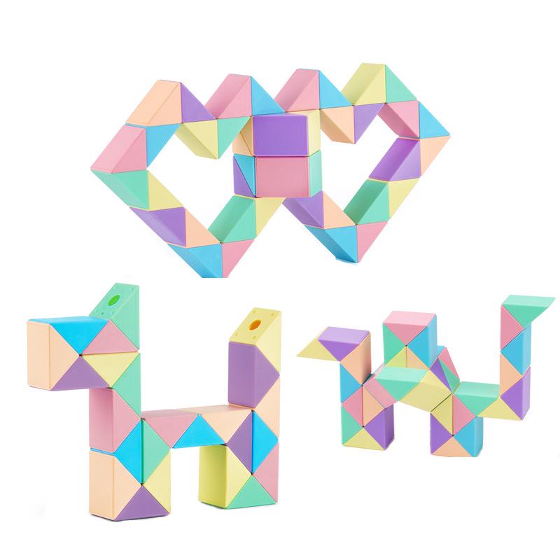 Kids' Creative Magic Ruler: Upgraded Rubik's Cube with 24/36/48/60/72 Segments - Imagination Toys for Kindergarten
