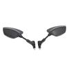 Pair Motorcycle Rear View Mirror 360 Degree Rotation Convex Glass Universal for Scooters ATVs with 8mm Base