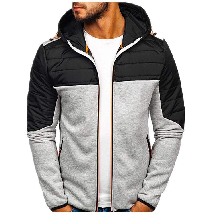 Spring And Autumn Men'S Hoodie Zipper Multi Pocket Hoodie Men'S Sports Thick Bottom Coat Versatile Fashion Casual Coat