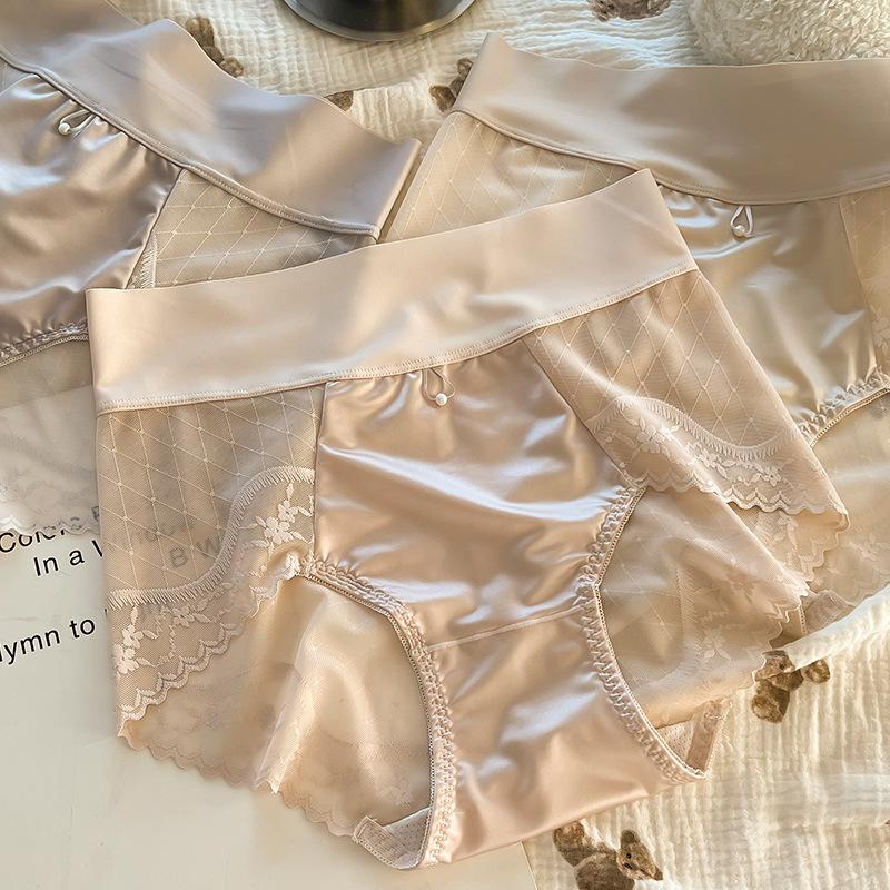 Übergröße Damen Spitzen High Fanny Pack mit Atmungsaktiven Hüften und Sexy Bauchweg Unterwäsche