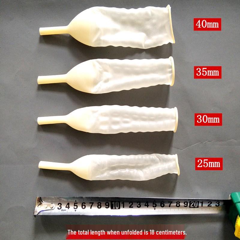 5ZW Disposable Male Latex Urine Collector, 25mm-40mm - Suitable for Elderly and Bedridden Users Standard, 25mm