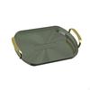 Serving Tray with Golden Handles Cosmetics Decorative for Meals,Snacks