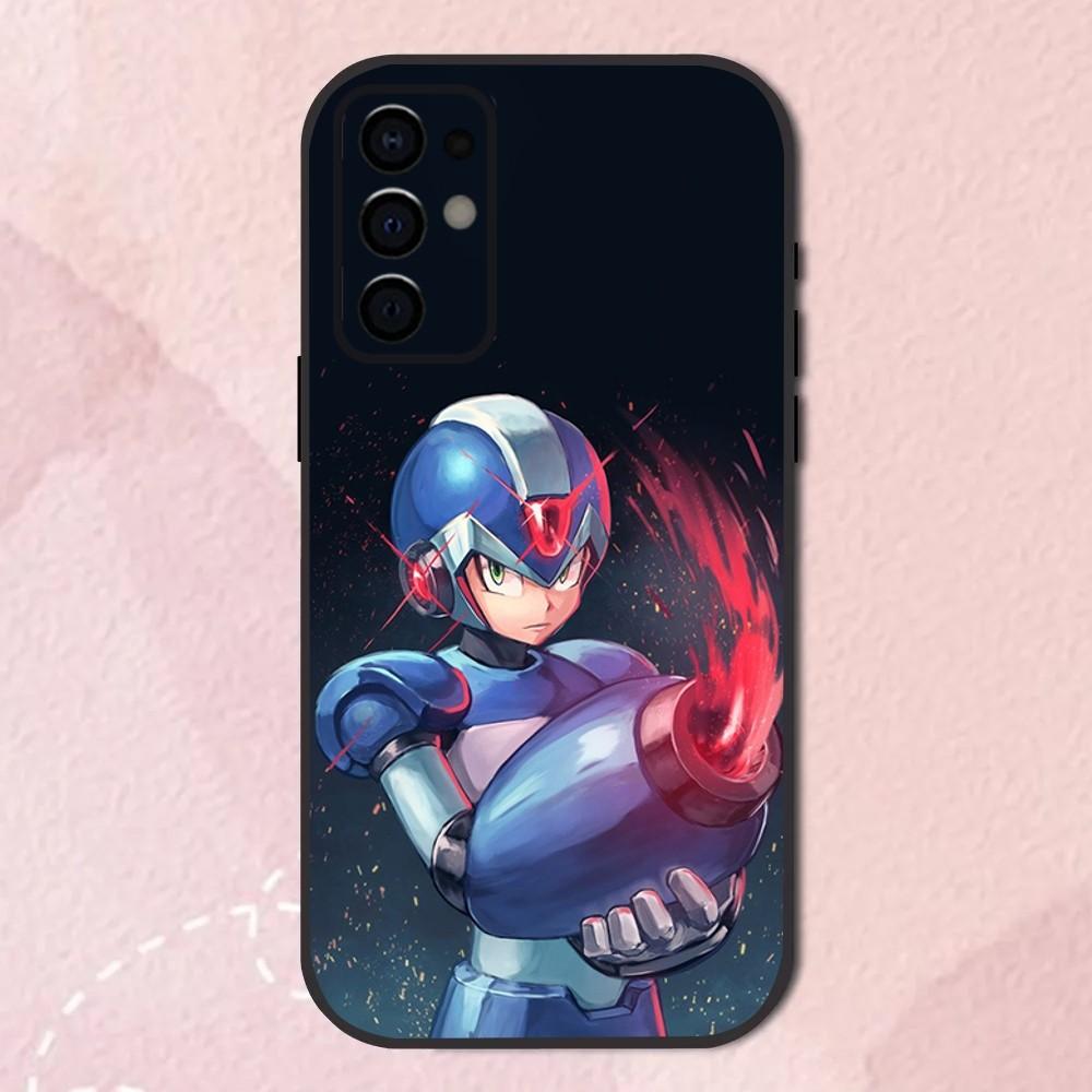 Game Phone Case For Samsung S24,S21,S22,S23,S30,Ultra,S20,Plus,Fe,Lite,Note,10,9,5G R-Rockman-a M-Megaman Black Soft Shell