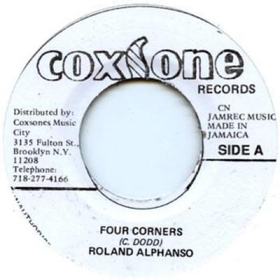 7inch Record ROLAND ALPHONSO / LASCELLS PERKINS, - Four Corners (Original Stamper) / L None Studio One 1963 Jamaica Reggae, Ska & Dub