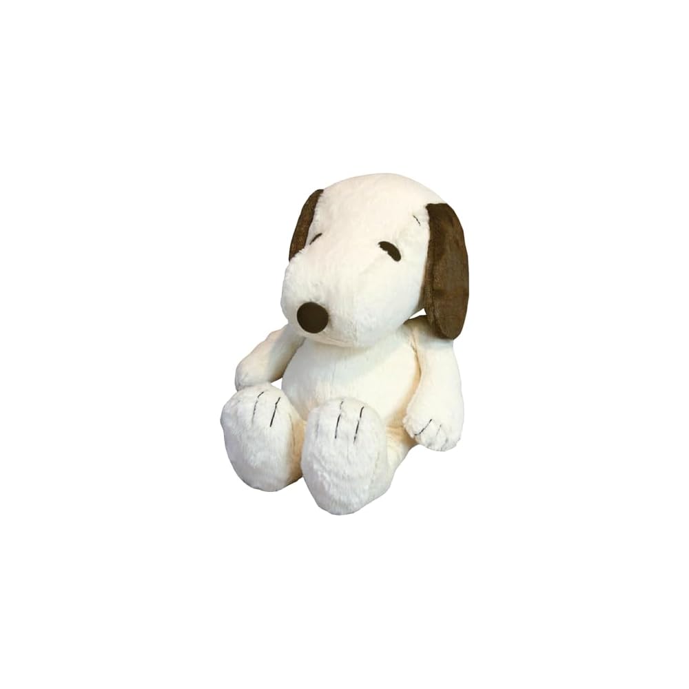 Nakajima Corporation Snoopy Hugging Plush Toy Large Size Mocha 37cm