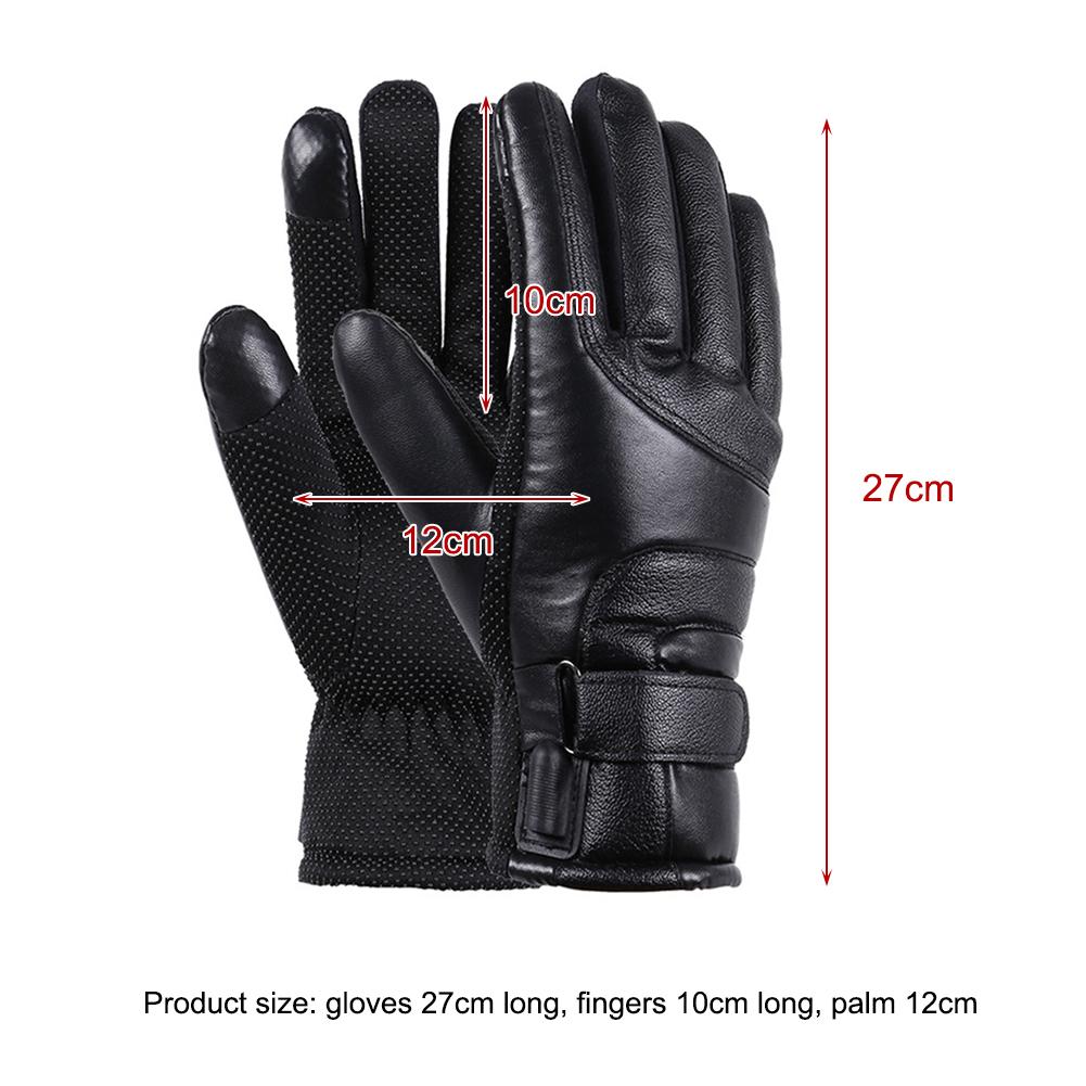 Electric Heating Gloves USB Winter Electric Hand Warmer 10000mAh Windproof Non-slip Motorcycle Bike Heating Gloves for Cycling