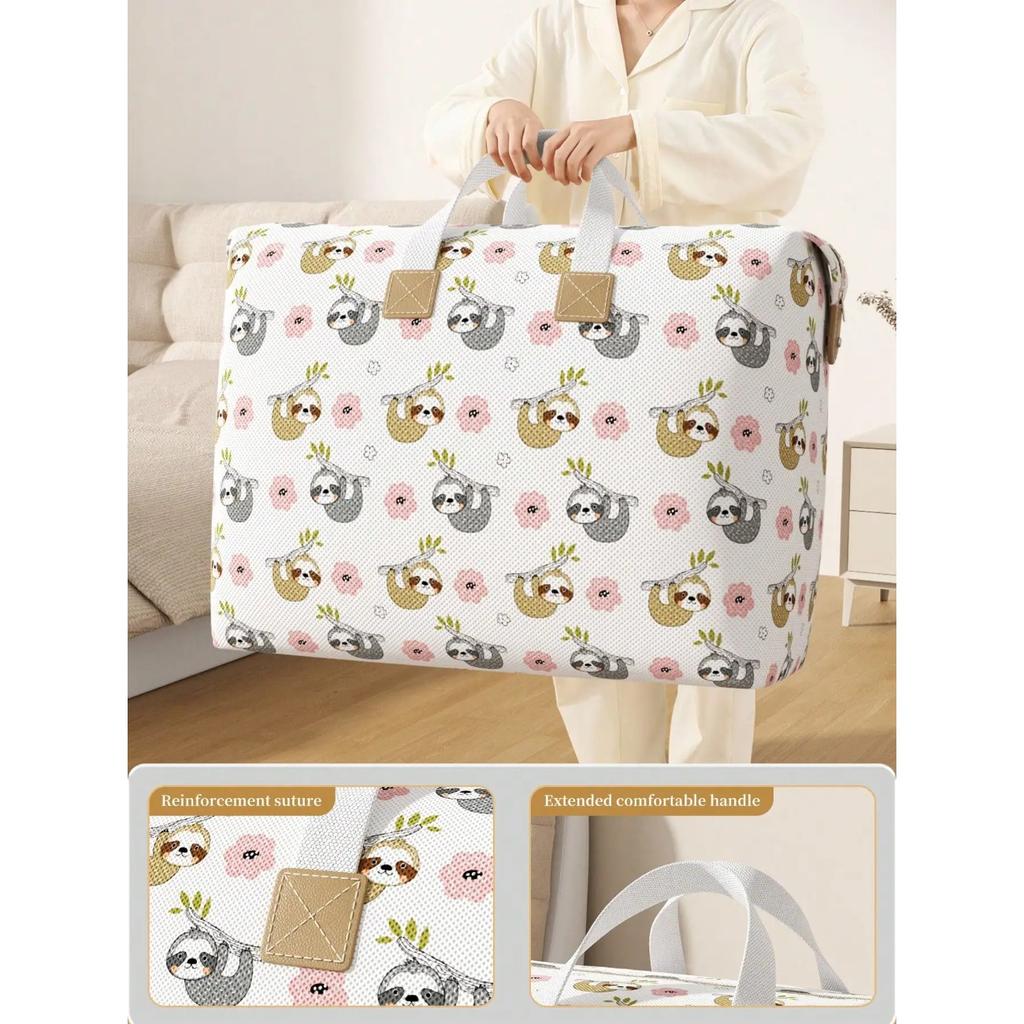 1PC Clothing Blanket Organizer Bag Luggage Bag Widened Reinforced Handle Foldable Organizer Suitable designed for Household Company Travel
