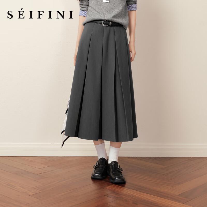 S EIFINI Women s A-Line Pleated Skirt M