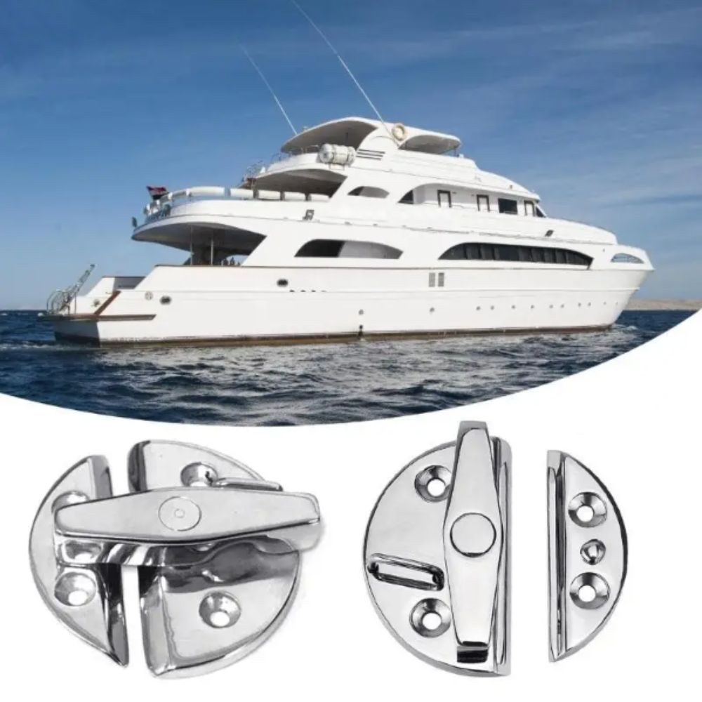 316 Stainless Steel Marine Cabinet Lock Round Shape Boat Hardware Accessories  Nautical Use