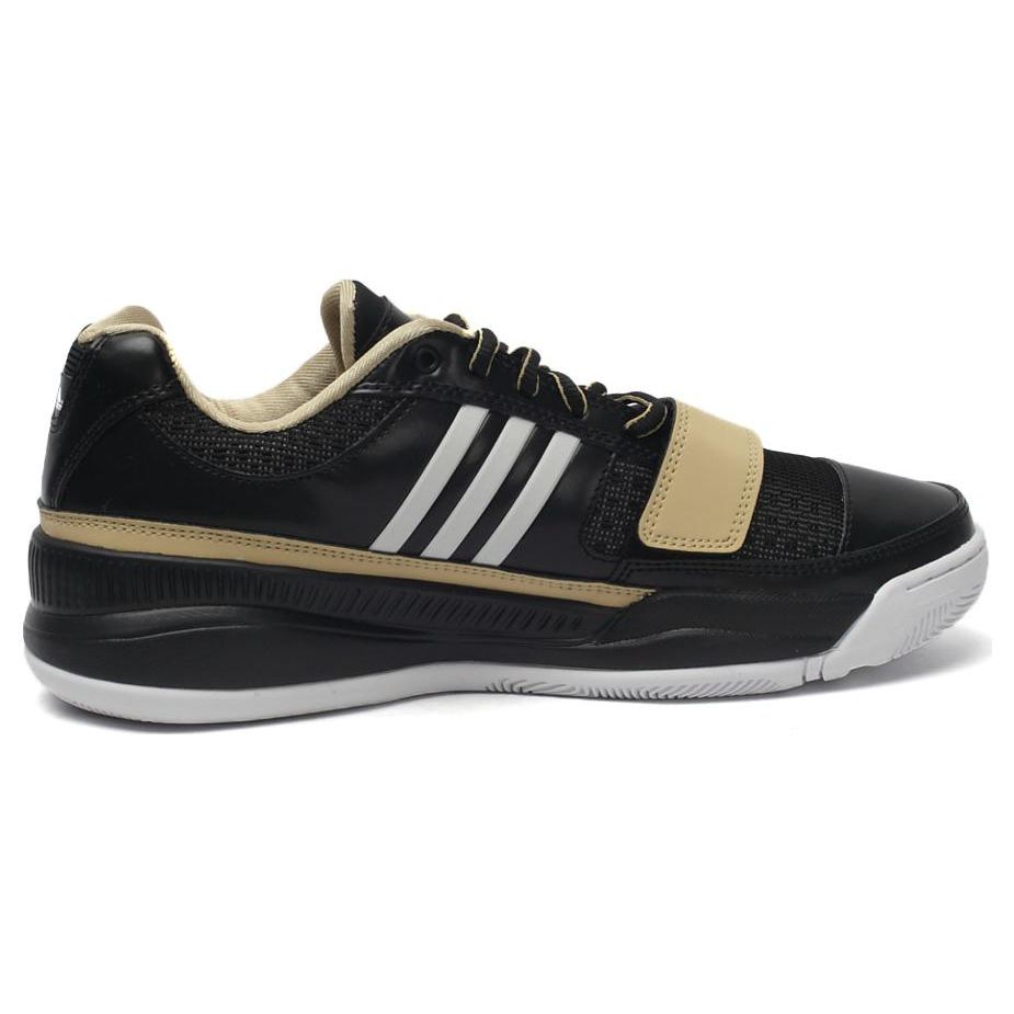Adidas Round Toe Lace-Up Non-Slip Durable Low-Top Basketball Shoes Men sneakers Black D73917