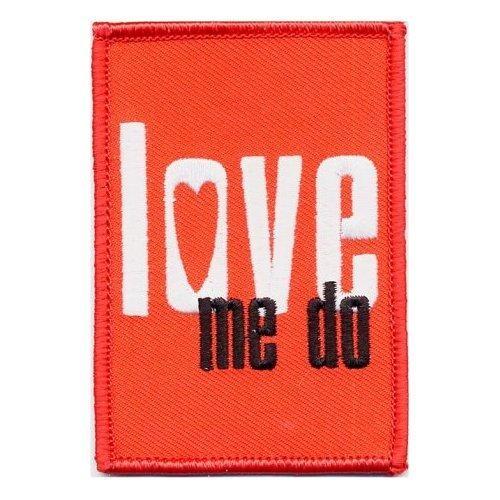 The Beatles Love Me Do Woven Iron On Patch