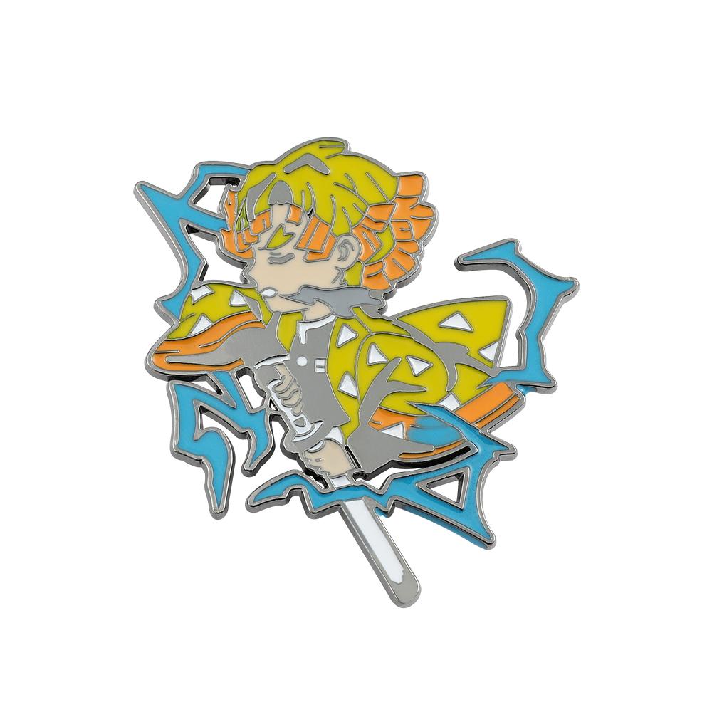 Аниме Клинок, рассекающий демонов Агацума Зеницу Хашибира Иноске Ренгоку Кёджуро Камадо Танджиро Камадо Незуко Брошь Металлическая Эмалированная Значок