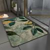 VIKAMA Premium Leaf Carpet Green Dirt-Resistant Bathroom Mat Waterproof Non-Slip Doormat Rug For Bedroom Carpet For Live Room