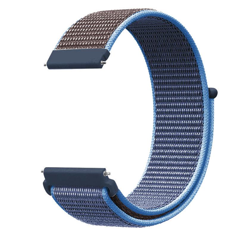 20mm 22mm Nylon Loop Band for Samsung Galaxy Watch 7/6/Classic/5/4/3/Gear S3 Wristband Huawei Watch 4/GT-2-3-Pro/Amazfit GTR/GTS