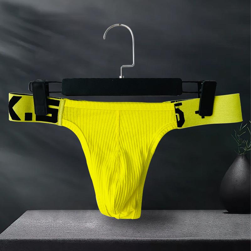 Men's Seamless Low Waist Breathable Thong - European & American Style