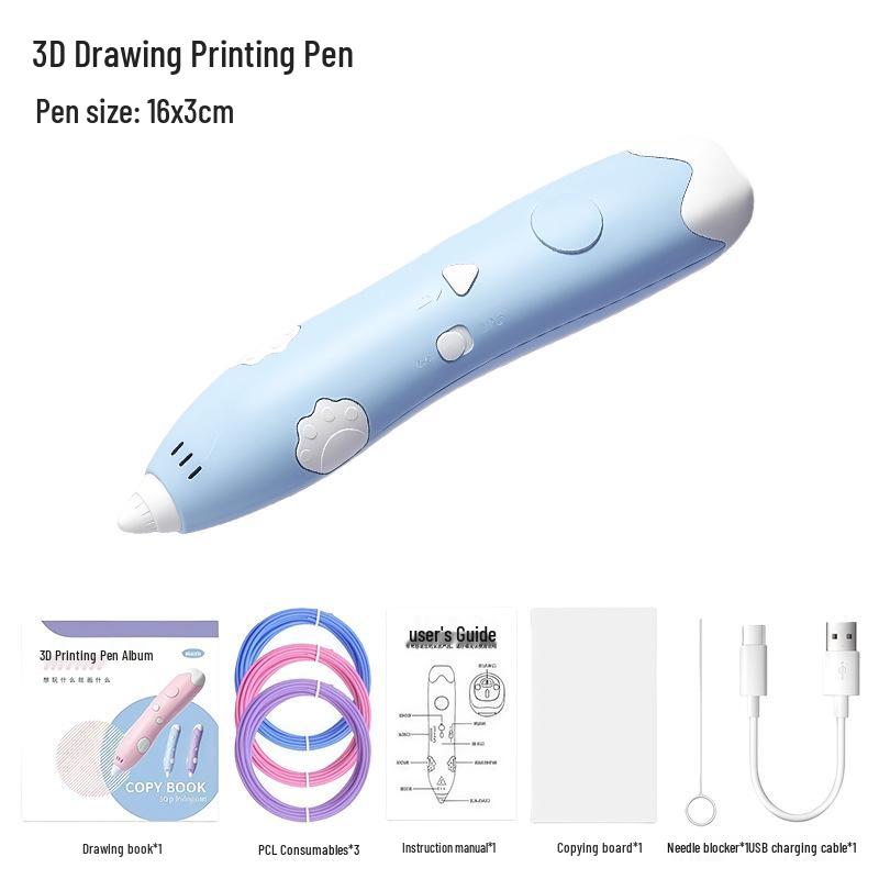 Low-Temperature 3D Doodle Pen for Kids - Safe, Creative, DIY Toy Set
