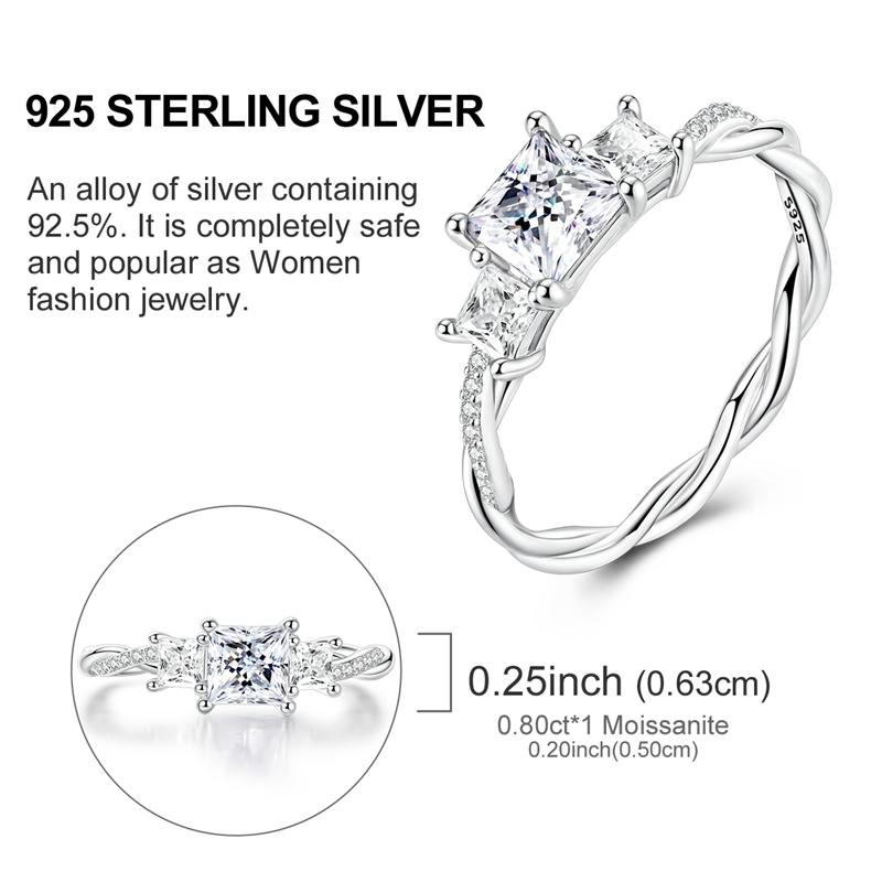Moissanite Diamond Ring Authentic Copper Metal Metal Simple Sparkling Shiny Oval Stone Ring Designed For Women Engagement Luxury High Quality Fine