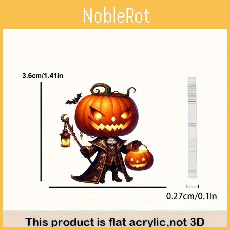 Halloween Themed Cartoon Pumpkin Pattern Women Acrylic Earrings For Casual Fashion Adults