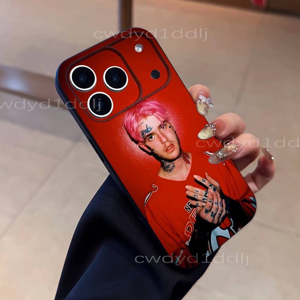 L-Lil Peep Hellboy Love Rapper For iPhone 17,16,15,11,12,14,13 Pro Max Mini XS,XR,7 Plus 16E Air Soft Black Dustproof Phone Case