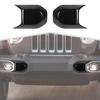 2x Carbon Fiber Front Bumper Guard Pad Cap End Cover For Jeep Wrangler JL JT 18+