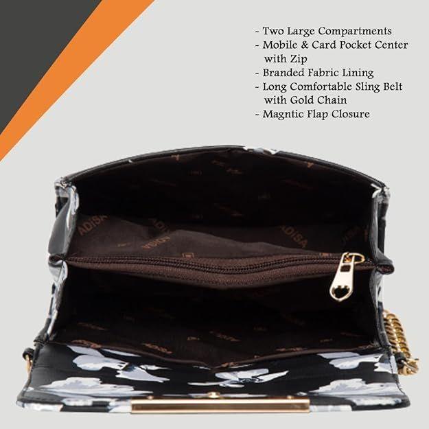 Dámská taška s květinovým potiskem