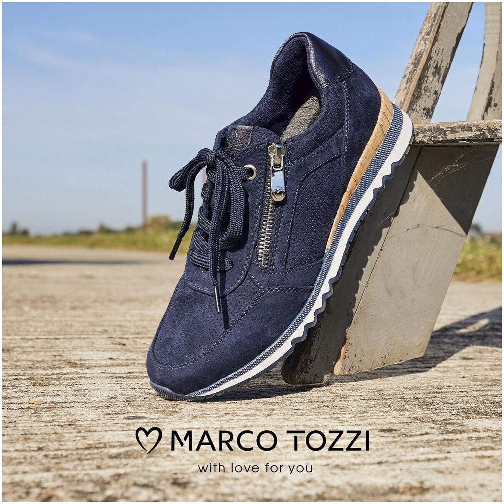 Sneakers Marco Tozzi Synthetic Textile Sneaker Blue Navy