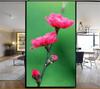Static Cling Privacy Windows Film Decorative Beautiful Flower Stained Glass Window Stickers   Frosted Window Cling Tint