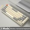 VAORLO 65 πλήκτρα Τριών λειτουργιών ασύρματο μηχανικό πληκτρολόγιο Bluetooth 5.0 Connect Type-C Wied 2.4G USB 0 Latency για συμβατό παιχνίδι Windows IOS