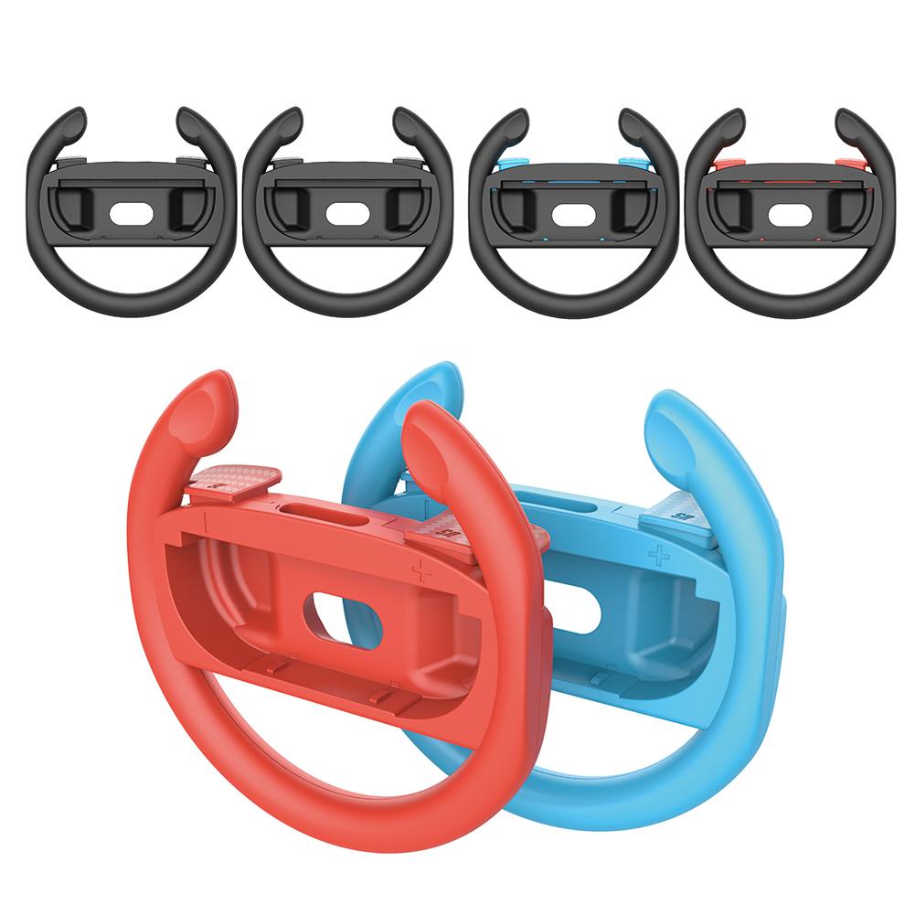 2pcs/Set Racing Steering Wheels for Switch 2 Controller Game Grip Handle Handle Stand Holder for Switch 2 Gaming Accessories