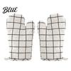 Silicone Lined Oven for Baking Heat Thick Resistant Gloves 2Pcs Cotton Mitts Grilling Multi-purpose Kitchen Microwave Non-Slip Hot Pots