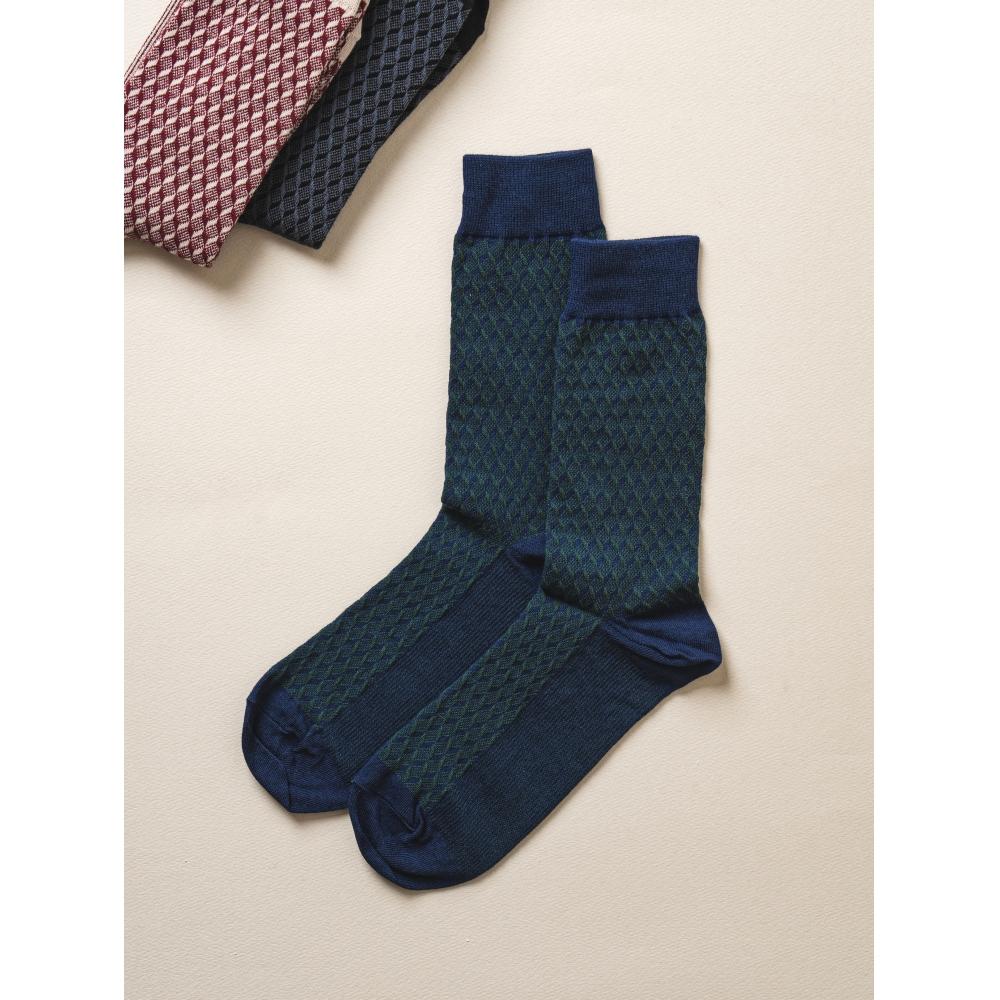 

Носки DaiSo Ggrn Men S Cube Jacquard ivory (red)