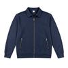 Men's Waffle Knit Full Zip Jacket Lapel Collar Long Sleeve Casual Lightweight Coat with Zipper Pockets for Spring and Fall Daily Wear