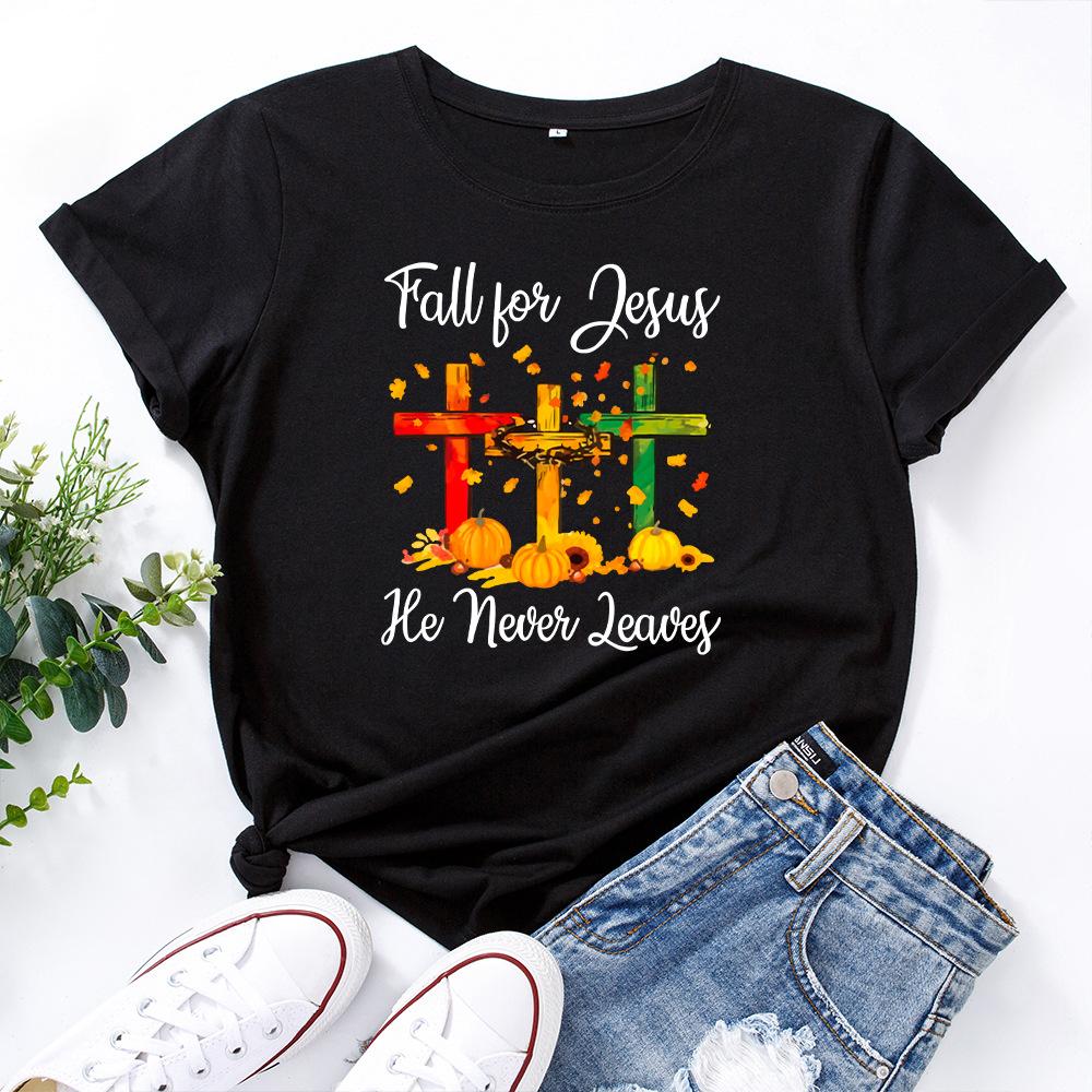 Comfortable Versatile Top Women s Daily Cotton Short Sleeve Casual T-Shirts Women’s S