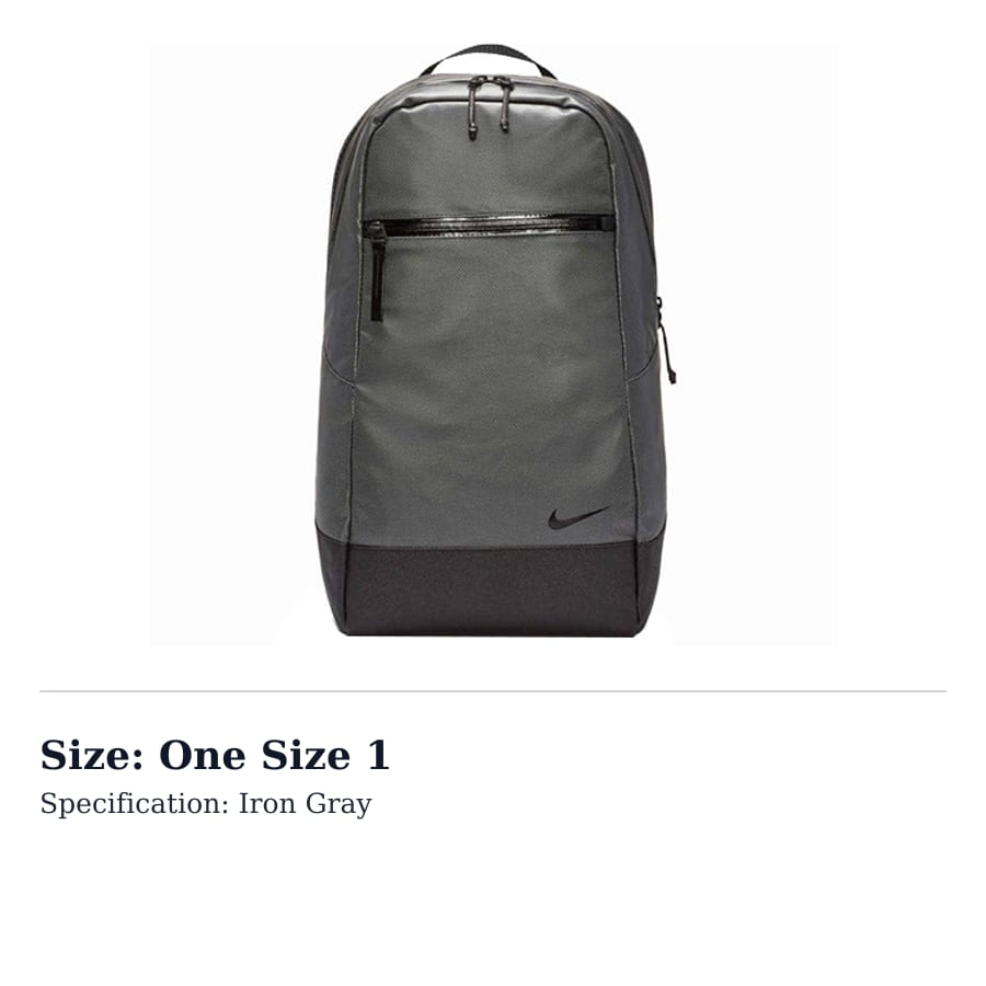 Nike Fabric Backpack Regular Unisex Iron Gray CK7714-073