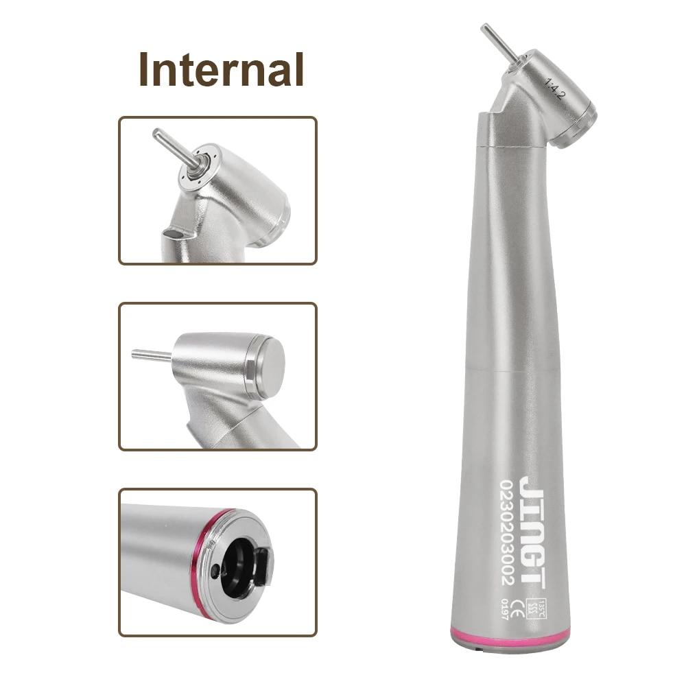 

JINGT Стоматологический наконечник 45 ° LED 1:4.2 Дополнительный угловой микромотор Elétrico para Cortar Dentes do Siso Instrumentos Orais Internal