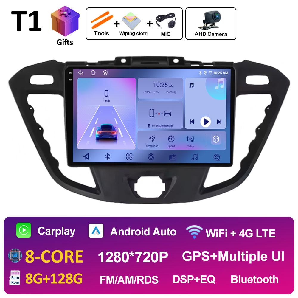 For Ford Tourneo Custom 1 I Transit 2012 2013 2014 2015 2016 - 2021 Car Multimedia Video Radio Player Bluetooth DSP Stereo WIFI