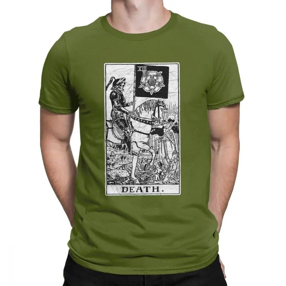 Unisex T-Shirt Death Tarot Card Major Arcana Fortune Telling Occult Cotton The Magician Empress T Shirt Oversized