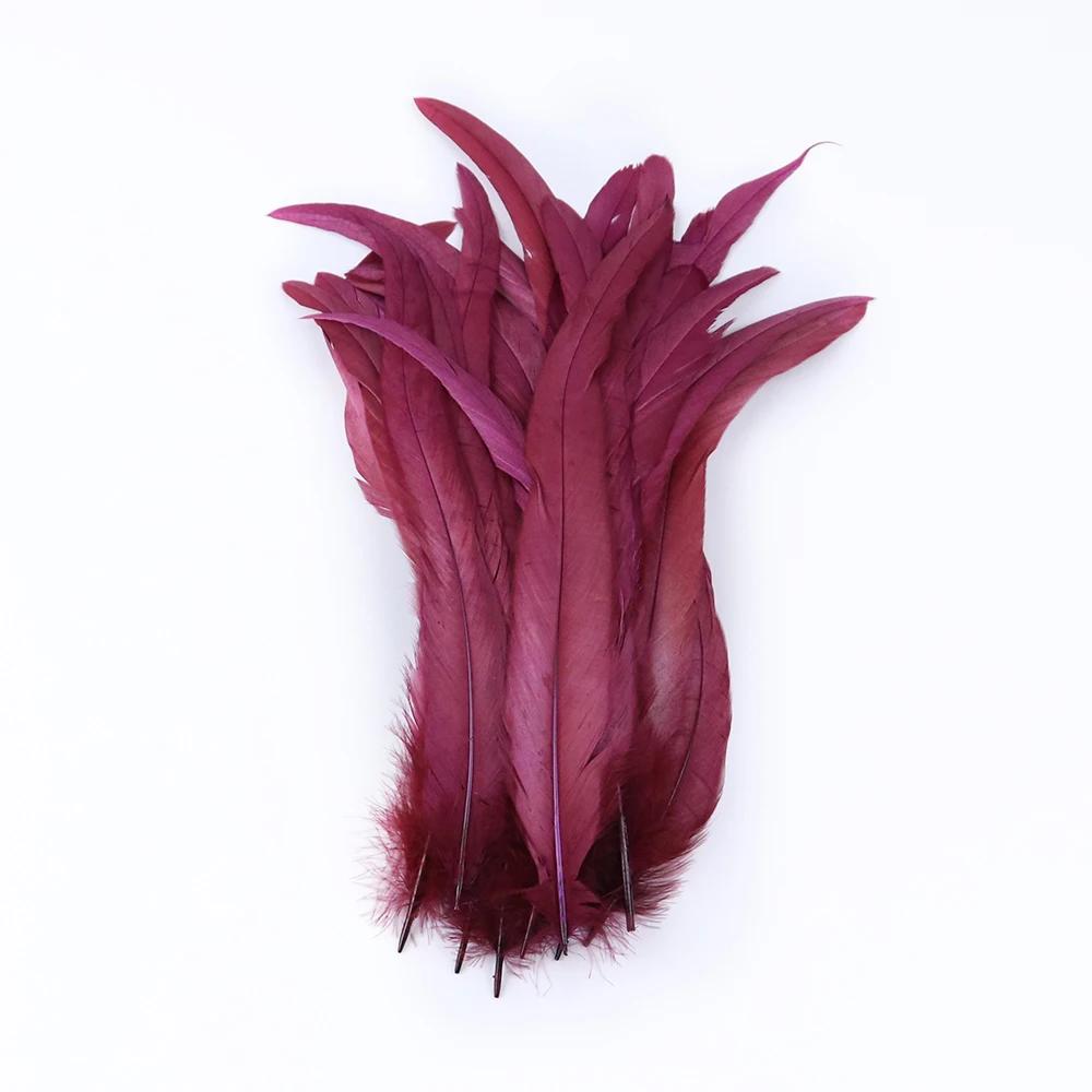 10PCS/lot Natural Roosters Tail Feather Bulk 10-16inch/25-40cm Cock Chicken Feathers Decorations for Carnival Stage Performances