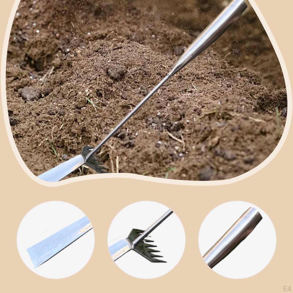 Weeds Pulling Tool Garden Hand Weeder with Ergonomic Handle Plant Remover Portable Weeding