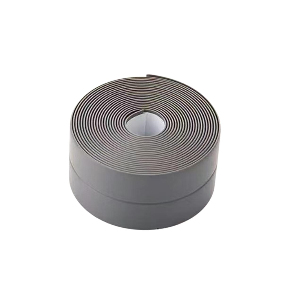 

1 рулон 3,2 м / 125,98 дюйма самоклеящаяся лента-полоска - с sealing tool, подходит для кухни, ванной комнаты, туалета, гостиной, дома 38mm&3.2M серый
