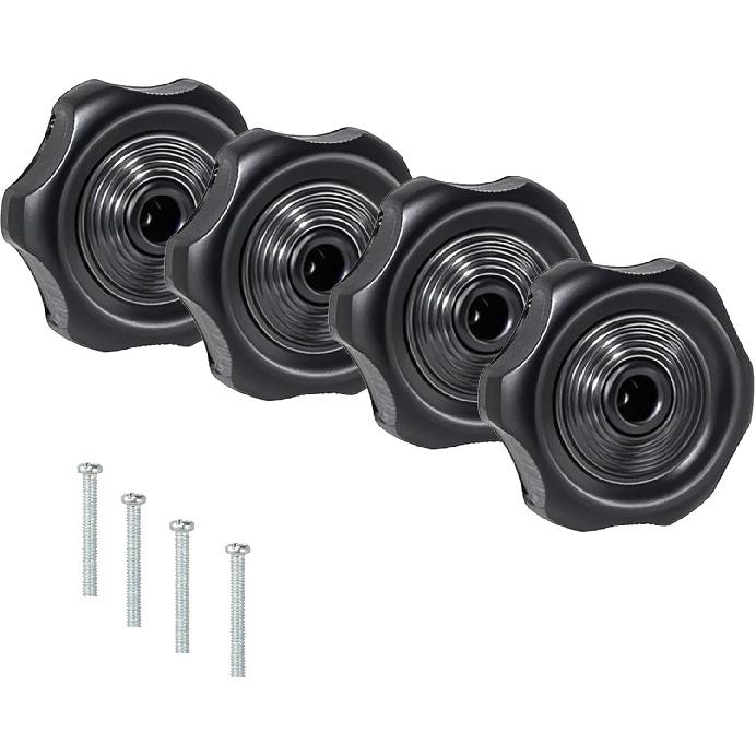 8-Pack 20345 RV Camper Window and Vent Knobs Crank Handle Turn Latch | Higher Quality Replacement Knob with Screws | Window and Vent Knob Fits for