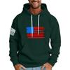 Men's Loose Flag Printed Hooded Sweatshirt Men's Casual Fashion Sports Sweatshirt
