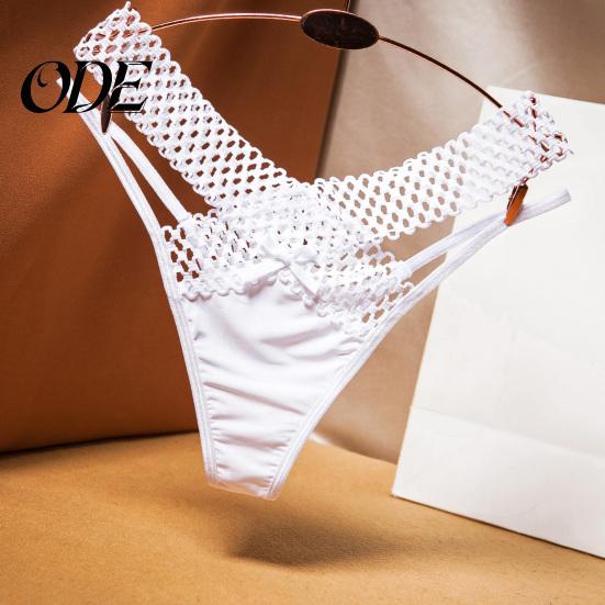 Women Panties Low Waist Hollowed Out Cross-belt See-through Pornographic Thin Underpants Strip French Style Ladies Sling Thong Inner Wear Clothes