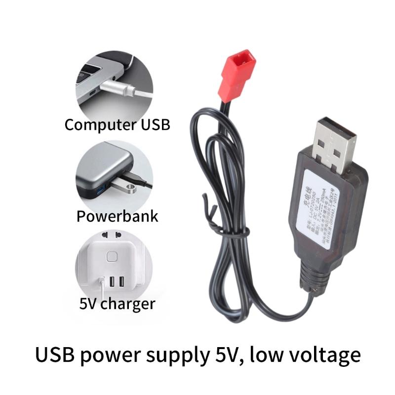 JST Plug Lithium Battery Charger Wire 7.2V Charging Cable Cord for Electric Toy Robot Remote Controlled Car 50cm